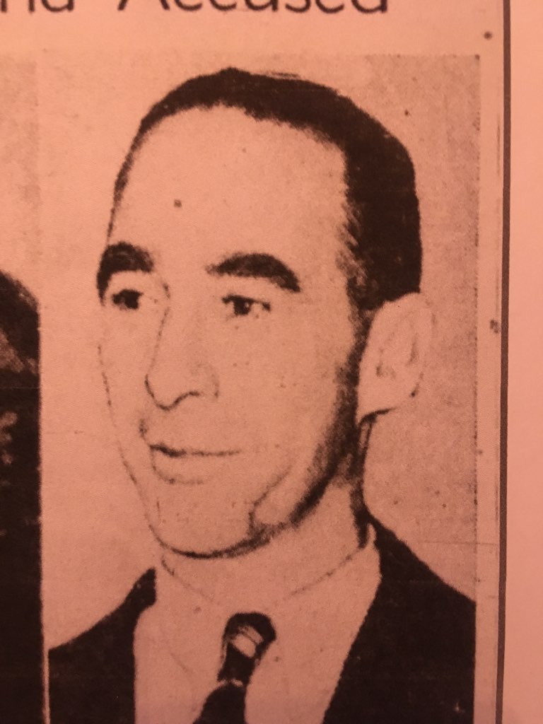 Newspaper photo of Dr. Patrick O'Reilly with scar on jaw